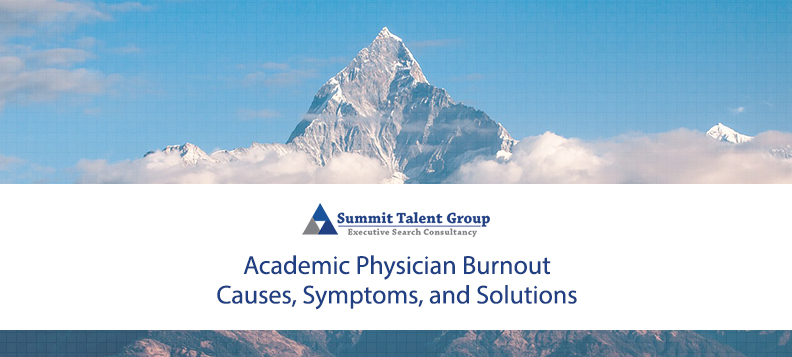 Academic Physician Burnout causes