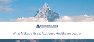 Executive healthcare search firm that finds Academic Healthcare Leader